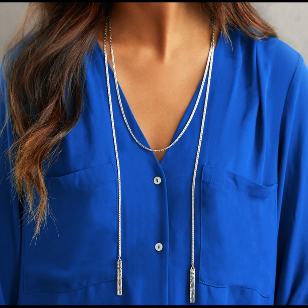 Metal Lariat Necklace